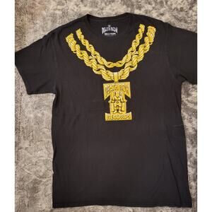 DEATH ROW Records Rare M Men T- shirt Black Yellow Snoop Dogg